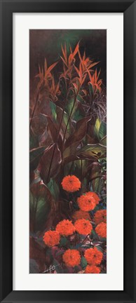 Framed Dahlia Garden I Print