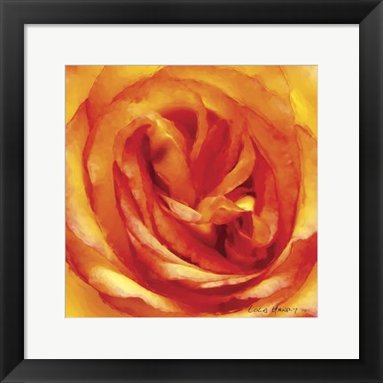 Framed Painterly Flower I Print