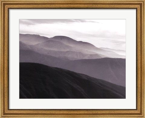 Framed Mountains &amp; Haze II Print