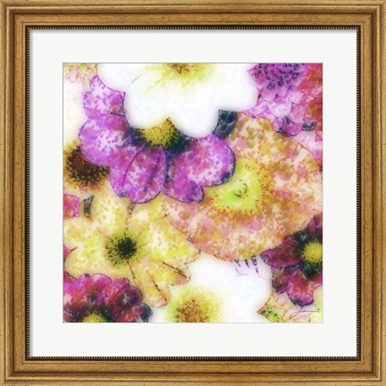 Framed Floral Reef II Print