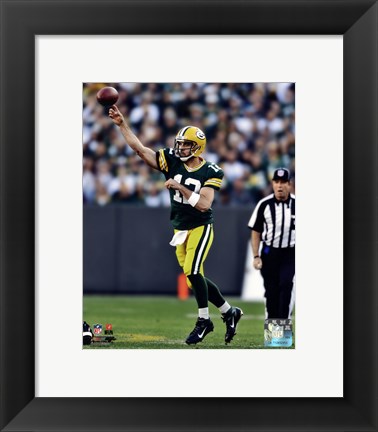 Framed Aaron Rodgers 2012 in action Print