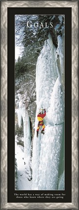 Framed Goals-Ice Climber Print