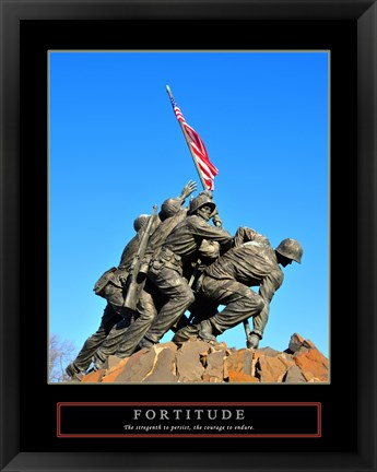 Framed Fortitude-Iwo Jima Print