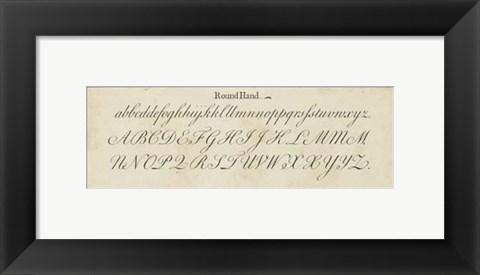 Framed Manuscript Sampler IV Print