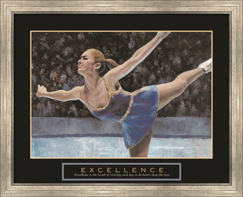 Framed Excellence - Ice Skater Print