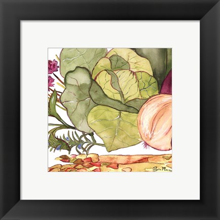 Framed Vegetable Melange II Print