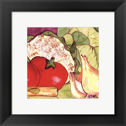 Framed Vegetable Melange IV Print