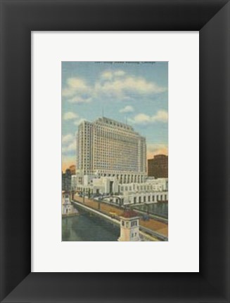 Framed Chicago- Daily News Building Print