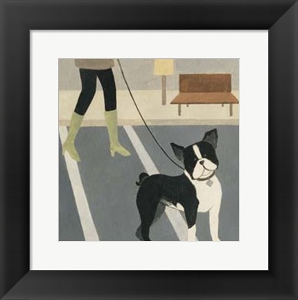 Framed City Dogs III Print