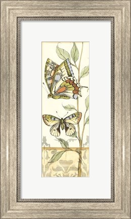 Framed Small Tandem Butterflies IV Print