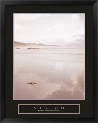 Framed Vision - Foggy Beach Print