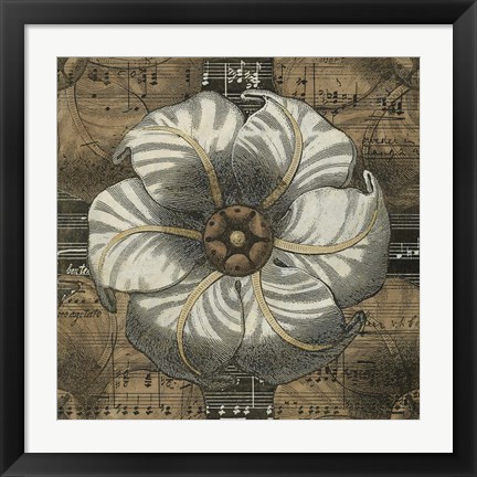 Framed Rosette Detail III Print