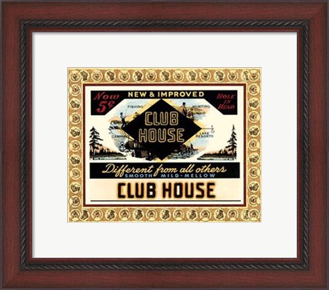 Framed Clubhouse Cigars Print