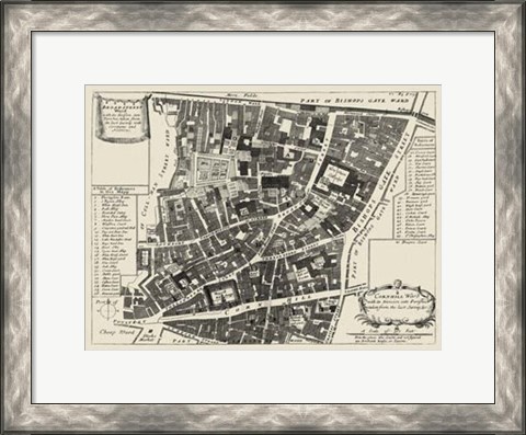 Framed Quays of London II Print