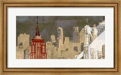 Framed Modern Metropolis II Print