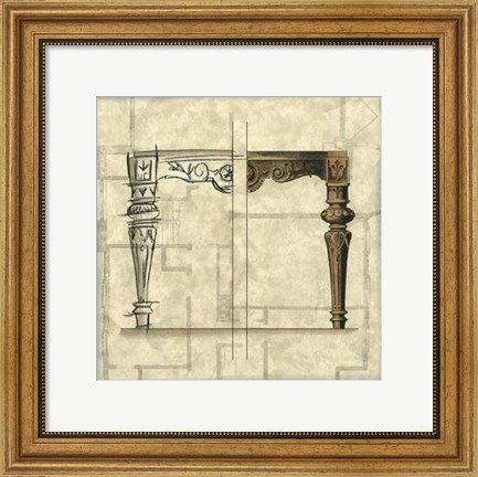 Framed Furniture Sketch IV Print