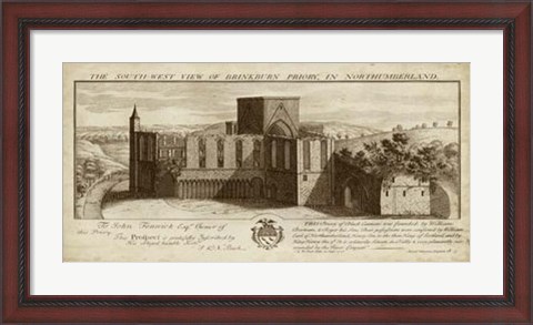 Framed View of Brinkburn Priory Print