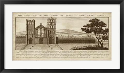 Framed View of Eynsham Abbey Print
