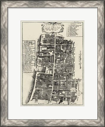 Framed Quays of London IV Print