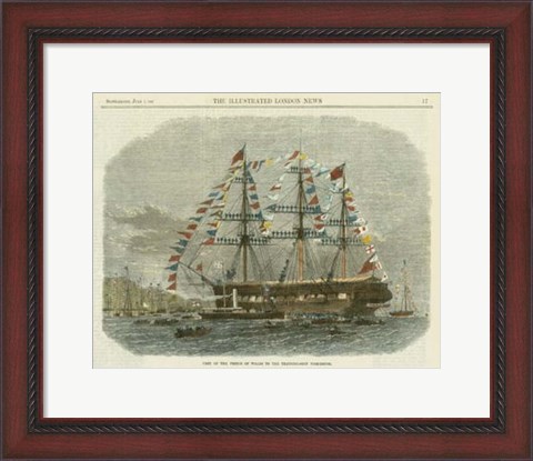 Framed Antique Clipper Ship I Print