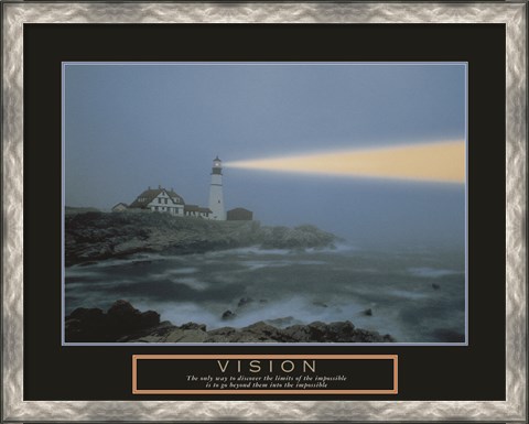 Framed Vision-Lighthouse Print