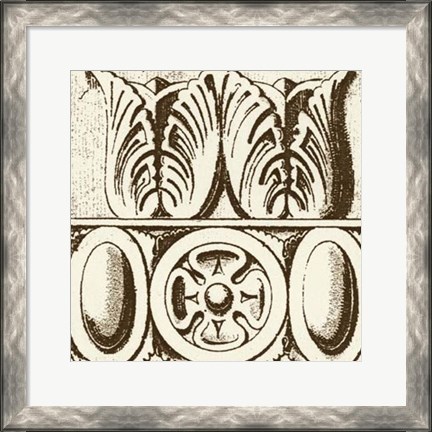 Framed Sepia Detail III Print