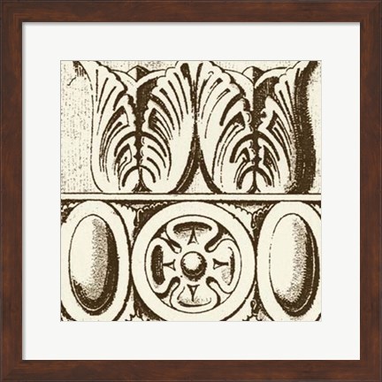 Framed Sepia Detail III Print