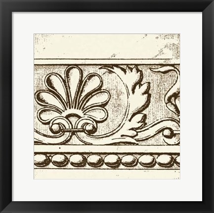 Framed Sepia Detail VI Print
