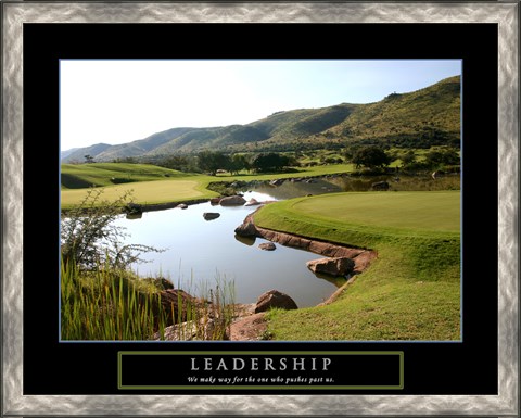 Framed Leadership-Golf Print