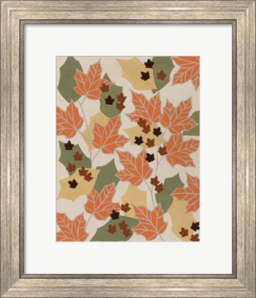 Framed Tangerine Autumn II Print