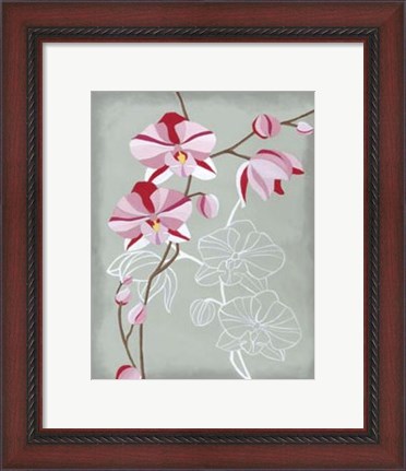 Framed Floral Echo I Print