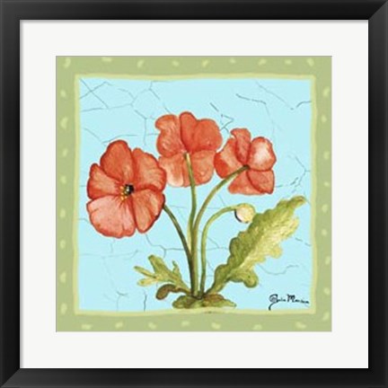 Framed Whimsical Flowers II Print