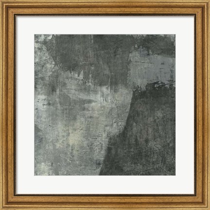 Framed Gray Abstract I Print