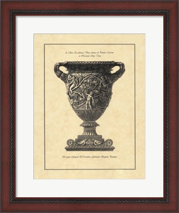 Framed Vintage Harvest Urn II - Vaso Antico Print