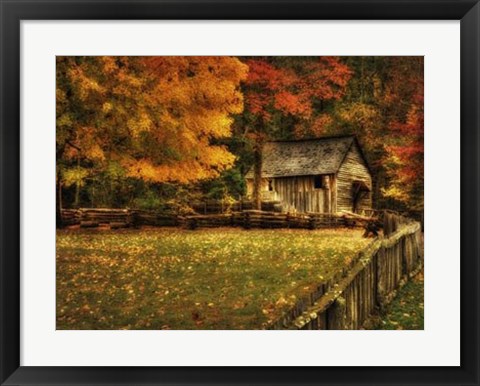 Framed Autumn at the Mill Print