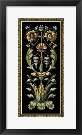 Framed Baroque Panel I Print
