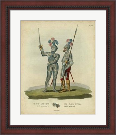 Framed Men in Armour II Print