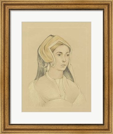 Framed 16th Century Portrait I Print