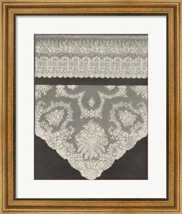 Framed Vintage Lace III Print