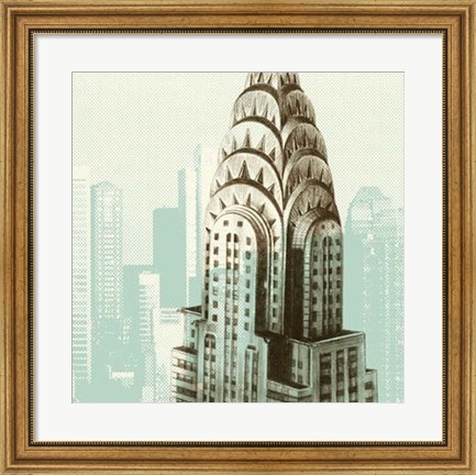 Framed Architectural Overlay I Print