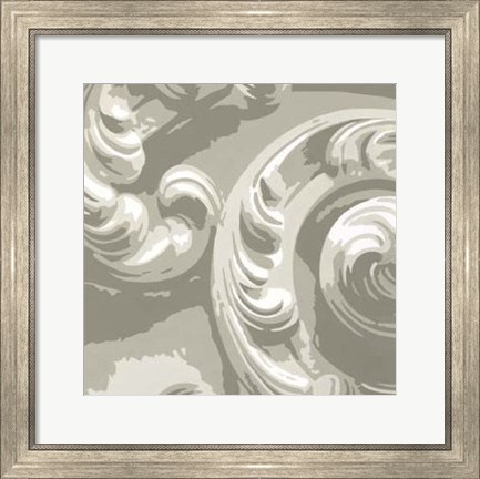 Framed Decorative Relief II Print