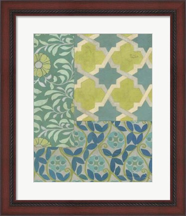 Framed Pattern Collage III Print
