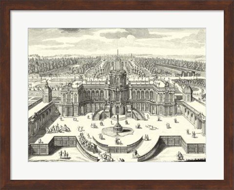 Framed Fountains of Versailles II Print