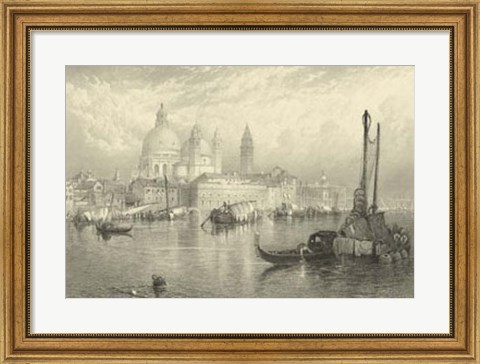 Framed Vintage Venice Print