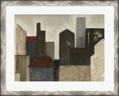 Framed Abstract Metropolis I Print