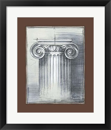 Framed Classical Sketch I Print