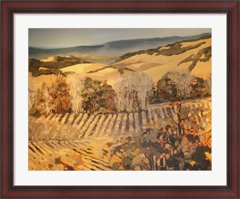 Framed Autumn Vineyard Print