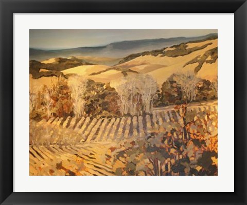 Framed Autumn Vineyard Print