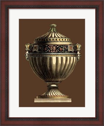 Framed Imperial Urns IV Print