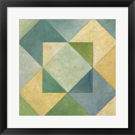 Framed Quilted Abstract IV Print